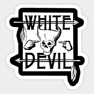 White Devil Sticker